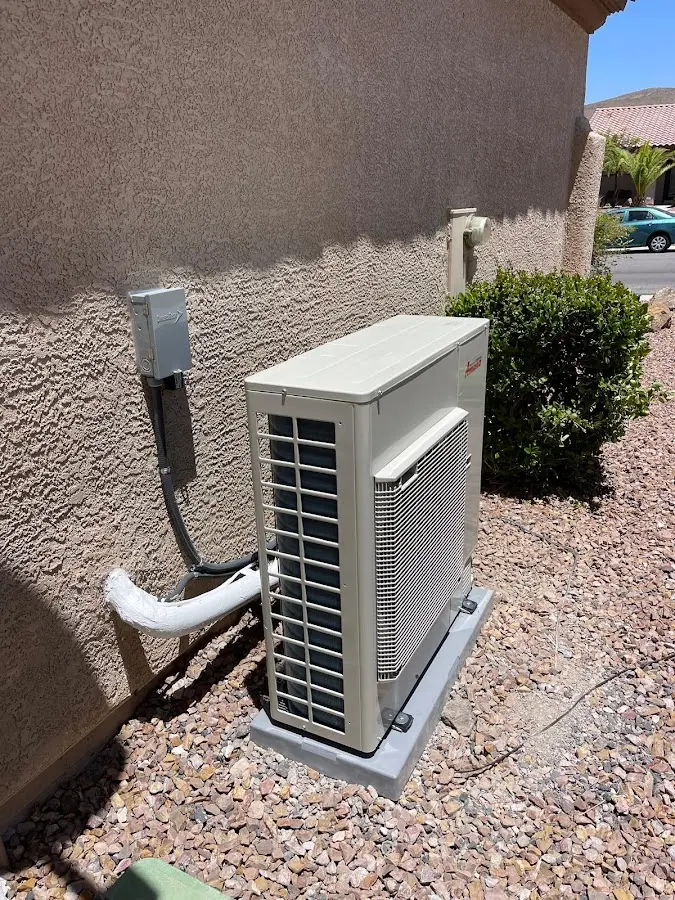 Residential air conditioning condenser unit in Gateway